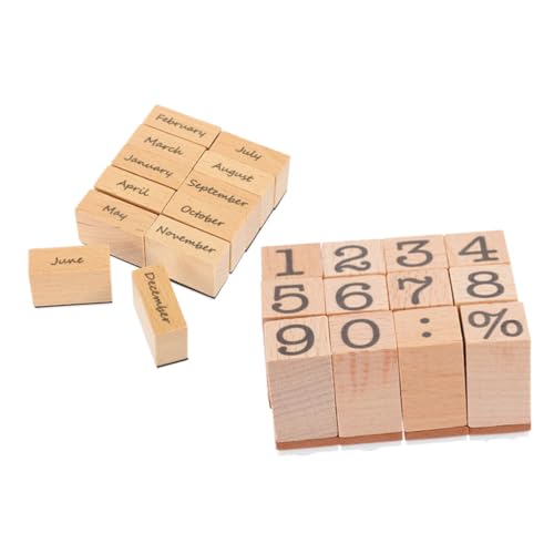 ARTIBETTER 2Sätze Multifunktionale Holzstempel Für Scrapbooking Mit Monatlichen Motiven Für DIY Projekte Karten Und Briefe Handgefertigte Holzstempel Kreatives Zubehör ARTIBETTER 2Sätze Multifunktionale Holzstempel Für Scrapbooking Mit Monatlichen Motiven Für DIY Projekte Karten Und Briefe Handgefertigte Holzstempel Kreatives Zubehör von Artibetter