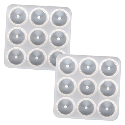 ARTIBETTER 2Stücke DIY Silikonform für Halskettenanhänger Wiederverwendbare Gießform Flexiblem Silikon für Schmuckherstellung und Handwerksprojekte Langlebig und Einfach von Artibetter