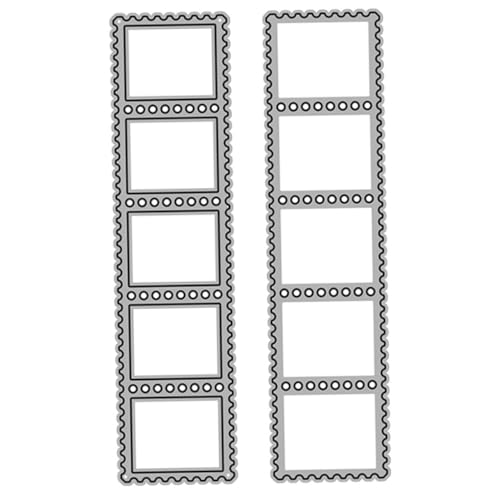 ARTIBETTER 2Stücke DIY Stanzformen für Briefmarken Schneidwerkzeug für Scrapbooking Kartenherstellung und Bastelprojekte von Artibetter