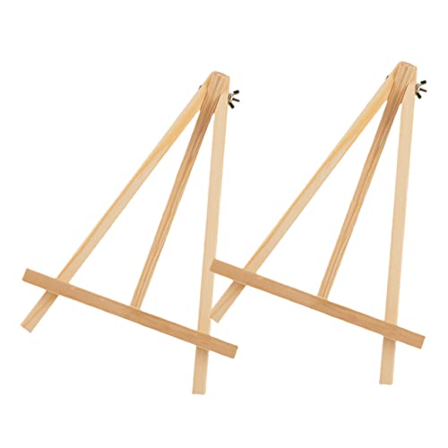 ARTIBETTER 2Stücke Dekorative Holzstaffeleien Mini Tischstaffelei für Wiederverwendbar Stabiler Malerhalter für Bilder Kunstwerke und Fotoanzeigen von Artibetter