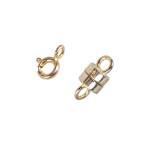 ARTIBETTER 2Stücke Magnetverschluss Und Federringverschluss Sterling Silber Vergoldet Schmuckverschluss Für DIY Halsketten Armbänder Und Fußkettchen Für Handgefertigte ARTIBETTER 2Stücke Magnetverschluss Und Federringverschluss Sterling Silber Vergoldet Schmuckverschluss Für DIY Halsketten Armbänder Und Fußkettchen Für Handgefertigte von Artibetter