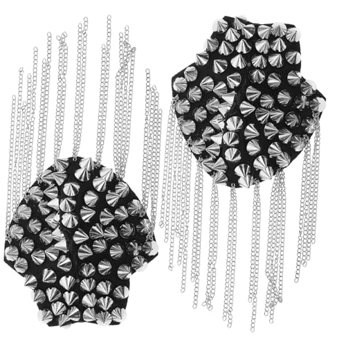 ARTIBETTER 2Stücke Retro Fransen Schulterklappen Abzeichen Für Punk Epaulett Mit Anstecknadel Vielseitig Für Kleidung Hüte Und Schuhe von Artibetter