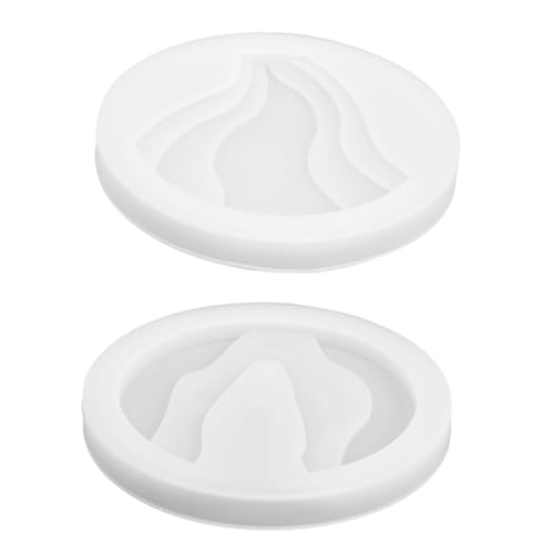 ARTIBETTER 2Stücke Silikonform Für Dekorative Tassenuntersetzer Antihafte Gießform Mit Inseldesign Für DIY Projekte Und Heimdekoration von Artibetter