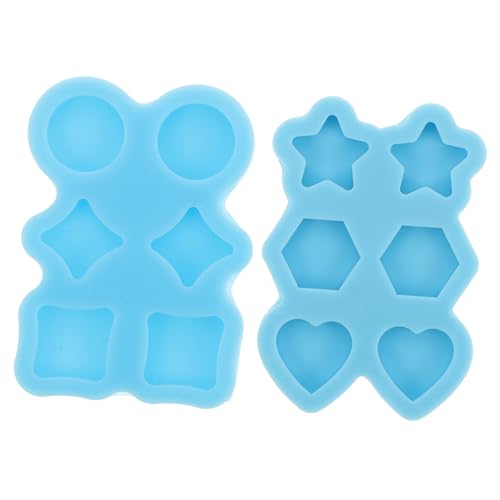 ARTIBETTER 2Stücke Silikonformen für DIY Schmuck Herz und Sternformen für Epoxidharz Gießformen zur Herstellung von Ohrringen Bastelwerkzeuge für Projekte ARTIBETTER 2Stücke Silikonformen für DIY Schmuck Herz und Sternformen für Epoxidharz Gießformen zur Herstellung von Ohrringen Bastelwerkzeuge für Projekte von Artibetter