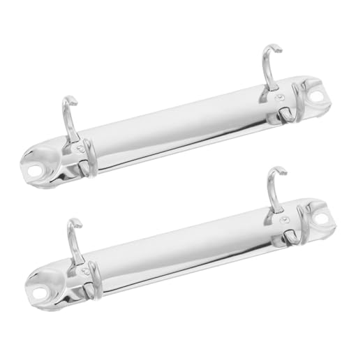 ARTIBETTER 2pcs Metallbindemittel Clips Eisen-blatt-blatt-ring-bindemittel-klemmen Bindungsklammern 2-ring-bindemittel Klemmen Für Büroschule Und Zuhause von Artibetter