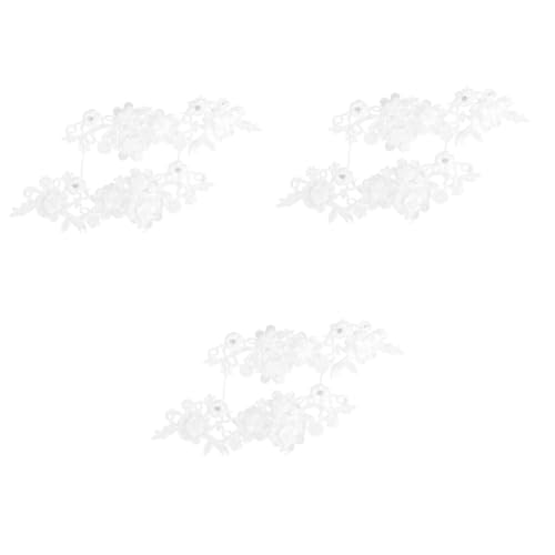ARTIBETTER 3 Paare Diy Spitzenband für Blumenarrangements und Party Dekoration Wiederverwendbar Weiß für Bastelprojekte Kleidung und Heimtextilien von Artibetter