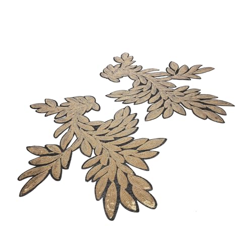 ARTIBETTER 3 Paare Goldene Pailletten Applikationen Stickerei Patches im Blattdesign für Diy Kleidung Schuhe und Handarbeiten zum Aufbügeln und Aufnähen ARTIBETTER 3 Paare Goldene Pailletten Applikationen Stickerei Patches im Blattdesign für Diy Kleidung Schuhe und Handarbeiten zum Aufbügeln und Aufnähen von Artibetter