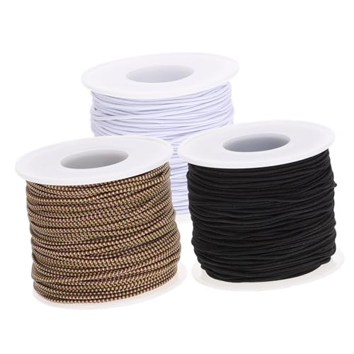 ARTIBETTER 3 Rollen Elastische Perlen Schnur Gummiband für DIY Armband und Schmuckherstellung Hautfreundlich Bastelprojekte und Schmuckdesign von Artibetter