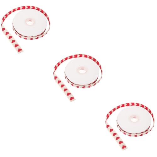 ARTIBETTER 3 Rollen Geschenkbänder ein Verpackungsband seidenband ribbon decor Bänder zum Basteln Paketband Geschenkband für den täglichen Gebrauch Festival-Handwerksband Polyester Baumwolle von Artibetter