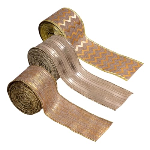 ARTIBETTER 3 Rollen Weihnachtsband rustikales Sackleinenband Christmad Ribbon Weihnachtskranz Bogenband Präsentieren Sie ein Wickelband Grosgrain -Band für DIY Weihnachtsbänder Eisendraht ARTIBETTER 3 Rollen Weihnachtsband rustikales Sackleinenband Christmad Ribbon Weihnachtskranz Bogenband Präsentieren Sie ein Wickelband Grosgrain -Band für DIY Weihnachtsbänder Eisendraht von Artibetter