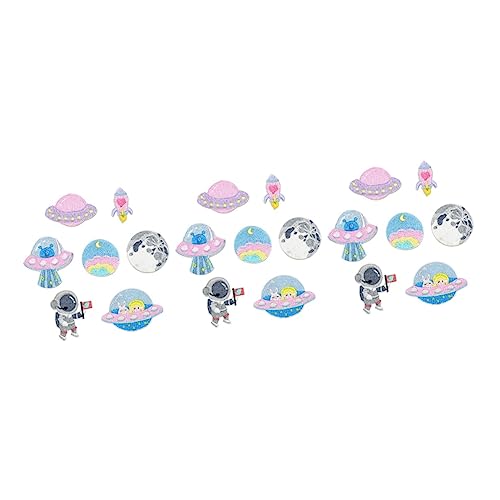ARTIBETTER 3 Sätze 8 Stück Astronauten Klett verschluss raumfahrer space man Kleidungspatches aufbügel-flicken exquisite Patches Geburtstag Aufkleber DIY-Patch Wäschdekoration Polyester Rosa von Artibetter