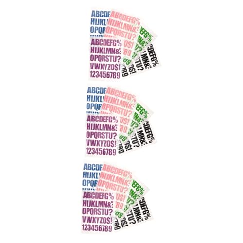 ARTIBETTER 3 Sätze Alphanumerische Aufkleber Briefe Chenille-buchstaben-patches Bügeln Auf Flecken Für Kleidung Buchstaben Klein Zum Aufbügeln Haustierfilm 5 Blätter * 3 von Artibetter