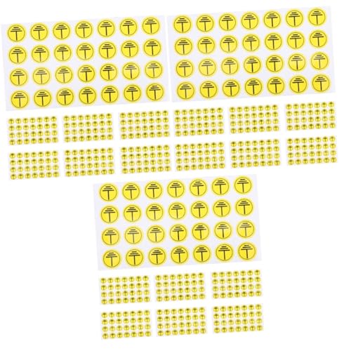 ARTIBETTER 3 Sätze Beschilderung Etikett Für Schalttafel Aufkleber Für Schalttafeletiketten Warnaufkleber Aufkleber Mit Bodensymbolen Erdungswarnschild Maschinensicherheitsaufkleber Papier von Artibetter