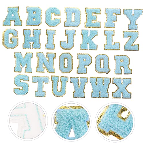 ARTIBETTER 3 Sätze Bestickter Kapitelmantel Bestickte Aufnäher Aufnäher Fußabdruck Aufnäher Buchstaben Kleidung Aufnäher Alphabet Rücken Aufnäher Nähpatches Niedliche 26 STÜCKE * 3 von Artibetter