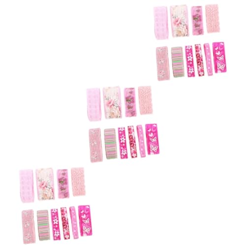 ARTIBETTER 3 Sätze Blumengebiet Band Chiffon Fälschung Reben Für Dekorationen Nähband Band Zum Basteln Blumenband Geschenkband Zum Geburtstag Bandblume Zum Basteln Polyester 10 Stück * 3 von Artibetter