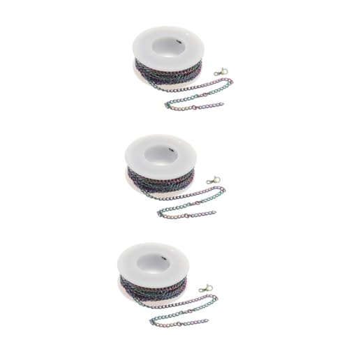 ARTIBETTER 3 Sätze Edelstahlkettenzubehör Ersatz Klaue Schlüssel Groß Hummer Kette Mit Verschlüssen Kettenschmuck Kette Für Die Herstellung Von Armbändern Diy-ketten Edelstahl 304 Bunt von Artibetter