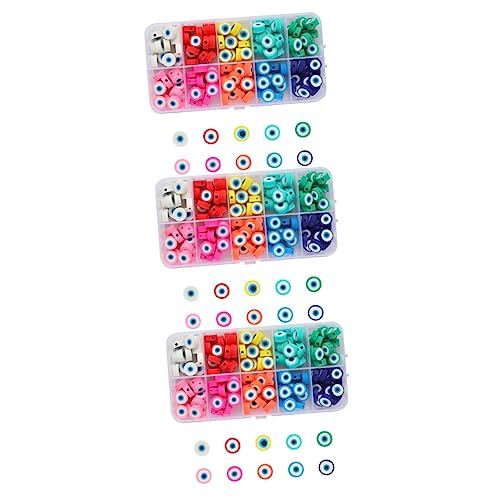 ARTIBETTER 3 Sätze Evil Eye Perlen Für Schmuckherstellung Polymerperlen Diy Bastelmaterialien Für Armbänder Und Projekte Kleine Charmante Perlen Für Einzigartige Designs 150 Stück * 3 von Artibetter
