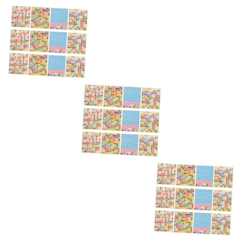 ARTIBETTER 3 Sätze Farbige Aufkleber Etiketten Für Diamant-etiketten Kunstetiketten Aufkleber Mit Farbnummer Bunte Punktaufkleber Farbkreisaufkleber Papier 20 Blätter * 3 von Artibetter