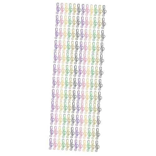 ARTIBETTER 3 Sätze Farbige Büroklammern Büro Büroklammern Pastell Musiknotenförmige Büroklammern Die Dekorative Papierklamme Büroklammern Für Papierkram Metall Zufällige Farbe 75 Stück * 3 von Artibetter