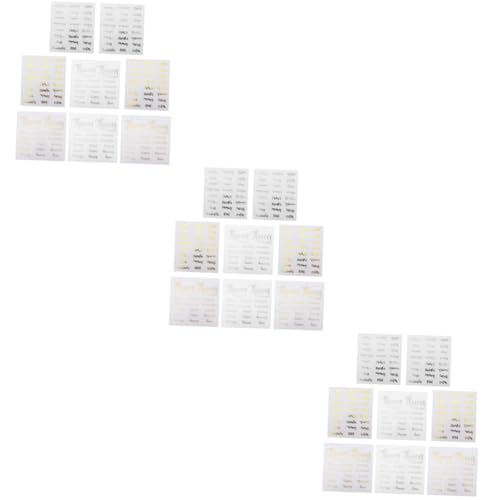 ARTIBETTER 3 Sätze Flaschenaufkleber Für Ätherische Öle Aufkleber Für Kosmetische Flaschenetiketten Etiketten Mit Ätherischen Ölen Etiketten Für Parfümflaschen Pvc-aufkleber 8 Blätter * 3 von Artibetter