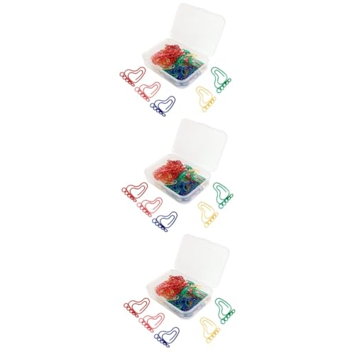 ARTIBETTER 3 Sätze Fußabdruck Büroklammern Bunte Binderclips Zur Dokumentenorganisation Für Büro Schule Und Zuhause 30 Stück * 3 von Artibetter