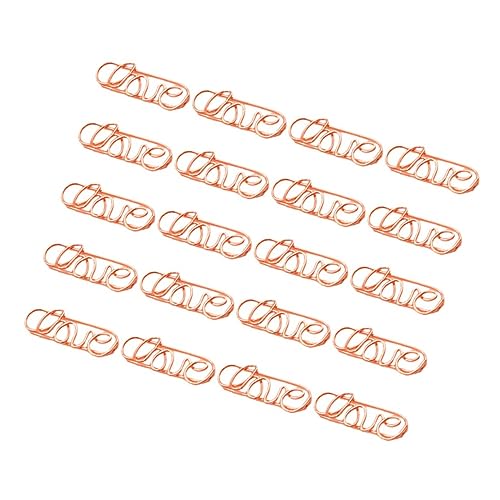 ARTIBETTER 3 Sätze Geformte Büroklammer Süße Büroklammern Papierverschlüsse Hinweisclip Lesezeichen Memohalter Papierklammer Notizclip Aus Metall Papierclip Eisen Golden 20 Stück * 3 von Artibetter