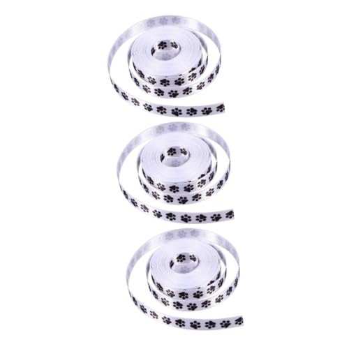 ARTIBETTER 3 Sätze Geschenkband Mit Pfotenmuster Langes Bastelband Für Breit Yards Pro Für Diy Projekte Und Verpackungen 2 Rollen * 3 von Artibetter