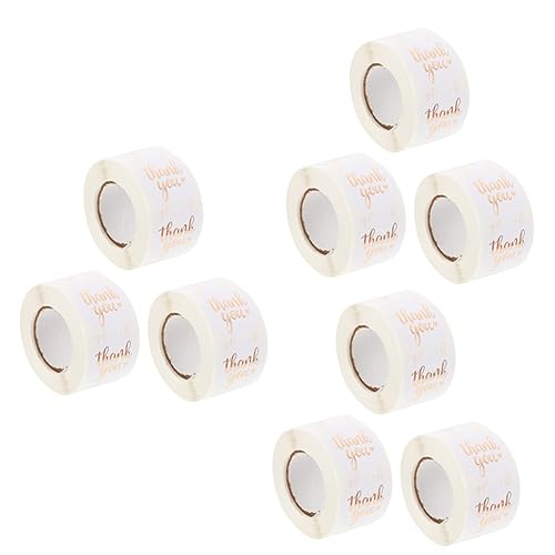 ARTIBETTER 3 Sätze Geschenkstempel Danke Post Etikett Groß Party Tasche Aufkleber Ästhetisch Einladung Aufkleber Für Umschläge Siegel Aufkleber Paketaufkleber 3 Rollen * 3 von Artibetter