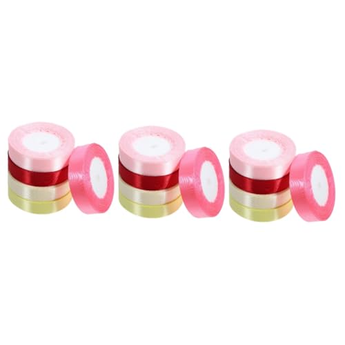 ARTIBETTER 3 Sätze Geschenkverpackungsband Heiraten Farbverlaufsbänder Bänder Zum Verpacken Dekoration Bogenband Geschenkband Verpacken Packband Polyester 5 Rollen * 3 von Artibetter