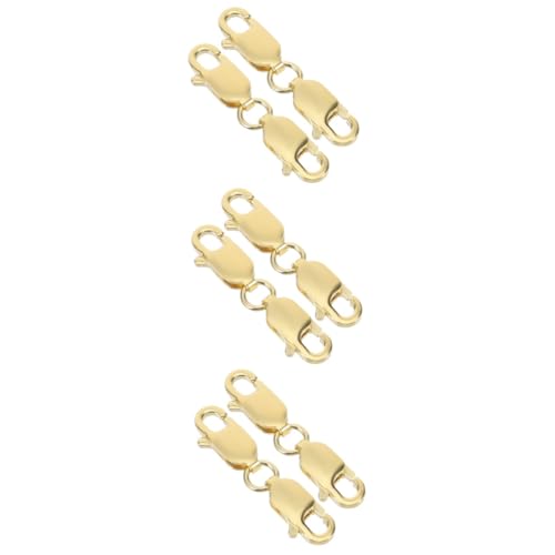 ARTIBETTER 3 Sätze Goldene Doppel Lobster Verschlüsse Für Schmuckherstellung Hochwertige Karabiner Für Armbänder Für Diy Projekte 2 Stücke * 3 von Artibetter