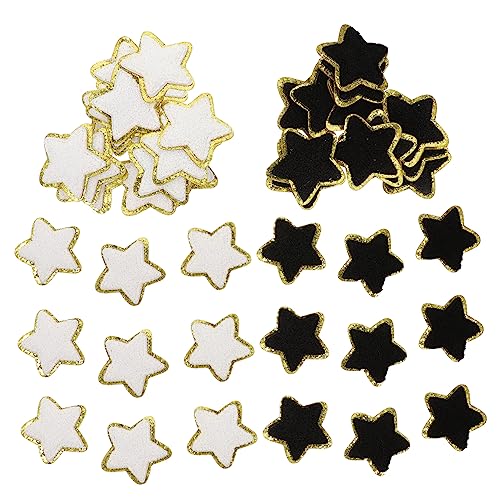 ARTIBETTER 3 Sätze Handtuchstofftuch Patch Sternenflecken Bestickt Kleidung Kleidung Gestickte Aufnäher Stern-patch-applikationen Flicken Für Bekleidung Chenille 32 Stück * 3 von Artibetter
