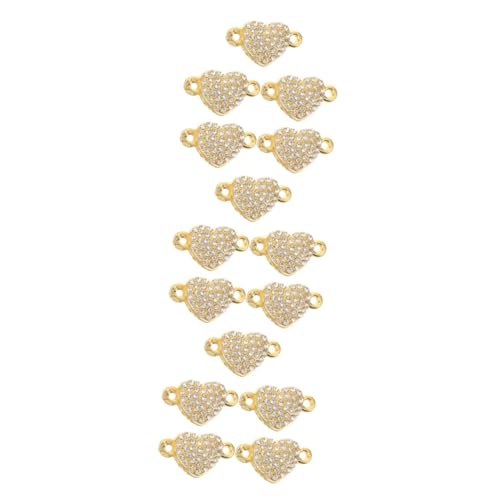 ARTIBETTER 3 Sätze Herzförmige Armbandschnalle Verschlüsse Reiz Schlüssel Schließe Magnetverschluss-anschlüsse Magnetverschluss Für Armband Schmuck Diy Zubehör Legierung Golden 5 Stücke * 3 von Artibetter