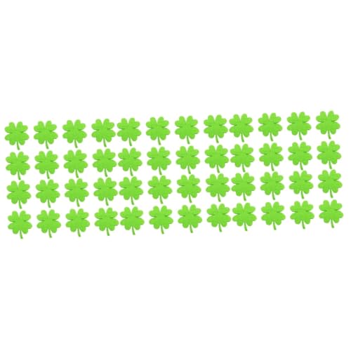 ARTIBETTER 3 Sätze Klee Zubehör Süße Patches Flecken Kleidung Diy-accessoires St. Patricks Day Dekorationen Praktische Diy -vorräte Green Filzstoff 50 Stück * 3 von Artibetter