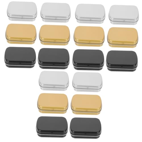 ARTIBETTER 3 Sätze Kleine Metallboxen Leere Blechdosen Für Süßigkeiten Schlüssel Und Kleinteile Robuste Aufbewahrungsboxen Eisen Für Organisation Von Kleinigkeiten 6 Stück * 3 von Artibetter