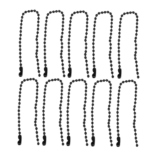 ARTIBETTER 3 Sätze Kugelkette Eisen Gedruckte Anhänger Kette Für Dekoration Schwarz Für Party Reisen Und Mehr 50 Stück * 3 ARTIBETTER 3 Sätze Kugelkette Eisen Gedruckte Anhänger Kette Für Dekoration Schwarz Für Party Reisen Und Mehr 50 Stück * 3 von Artibetter