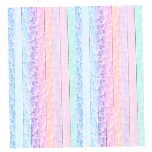 ARTIBETTER 3 Sätze Leuchtender Stern Origami Farbpapier Sterne Origami Papierstern Papierstern Faltpapierstreifen Sternherstellung Papier Leuchtender Stern 200 Stück * 3 Zufällige Farbe von Artibetter