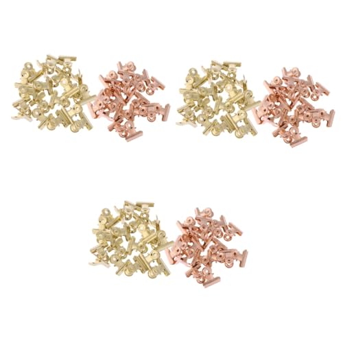 ARTIBETTER 3 Sätze Metall Binder Clips Robuste Büroklammern Für Schule Büro Roségold Gold Hochwertige Klemmen Für Dokumente Organisation 40 Stück * 3 von Artibetter
