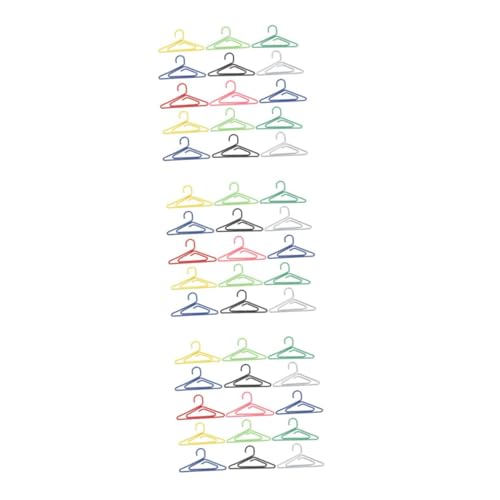 ARTIBETTER 3 Sätze Mini Kleiderbügel Papierclips Kreative Bunte Büroklammern Form Von Kleiderbügeln Als Lesezeichen Und Papierhalter Für Notizen Und Fotos 50 Stück * 3 von Artibetter