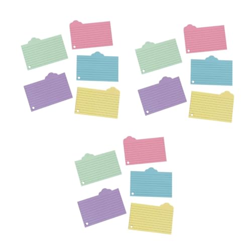 ARTIBETTER 3 Sätze Notizpapier Vokabelheft Mit Registerkarten Zum Lernen Von Schülerregistern Farbige Blankokarten Karteikarten Mehrfarbig Klebrig Wiederholung 125 Blätter * 3 ARTIBETTER 3 Sätze Notizpapier Vokabelheft Mit Registerkarten Zum Lernen Von Schülerregistern Farbige Blankokarten Karteikarten Mehrfarbig Klebrig Wiederholung 125 Blätter * 3 von Artibetter
