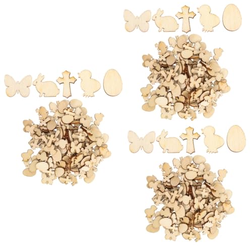 ARTIBETTER 3 Sätze Ostern Selber Machen Für Ausschnitte Kreuzen Kreuzdekor Osterbasteln Basteln Zu Ostern Holzscheibe Frühlingsdeko Diy-graffiti-chip Holz Zum Basteln Hölzern 300 Stück * 3 von Artibetter
