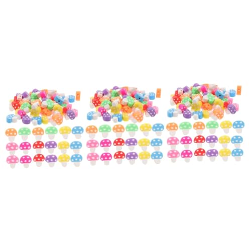 ARTIBETTER 3 Sätze Pilzperlen Polymer Clay Lose Spacer Perlen Für Diy Armbänder Und Schmuckherstellung Für Bastelprojekte 200 Stück * 3 von Artibetter