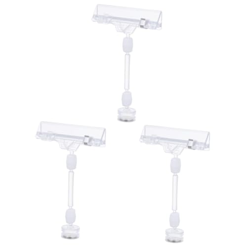 ARTIBETTER 3 Sätze Preisetiketten Clips Mit Starkem Magnet Für Supermärkte Einfach Anpassbar Und Langlebig Zur Produktinformation Und Preisgestaltung 3 Stücke * 3 von Artibetter
