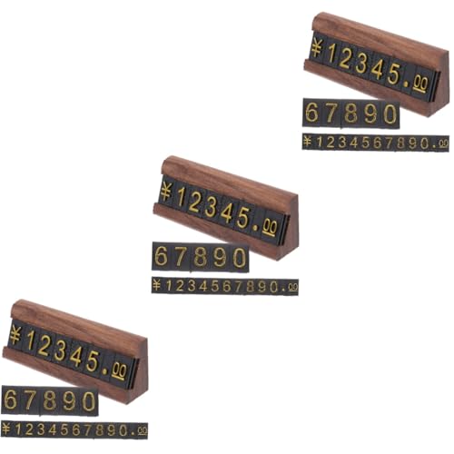 ARTIBETTER 3 Sätze Preisschild Etiketten Aufkleber Schilder für Verkäufer einstellbar Einzelhandels -Tags Schmuckständer für Shows Gruß Preisauslagen Etikett Label Counter Top Ständer Plastik von Artibetter