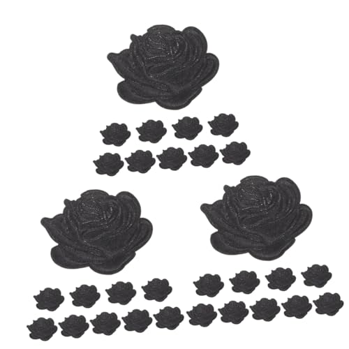 ARTIBETTER 3 Sätze Rose Stick Patch Stoffflecken Nähen Kleidung Bestickt Aufnäher Für Jeans Stickerei-blumenapplikation Kleiderapplikation Applizierte Stickerei Polyester Schwarz 10 Stück * 3 ARTIBETTER 3 Sätze Rose Stick Patch Stoffflecken Nähen Kleidung Bestickt Aufnäher Für Jeans Stickerei-blumenapplikation Kleiderapplikation Applizierte Stickerei Polyester Schwarz 10 Stück * 3 von Artibetter
