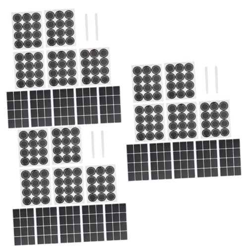 ARTIBETTER 3 Sätze Runde Etikettenaufkleber Flasche Wasserdichte Aufkleber Etikettenpasten Tafelaufkleber Tafelzubehör Wasserfestes Dosenetikett Kupferplattenaufkleber Black von Artibetter