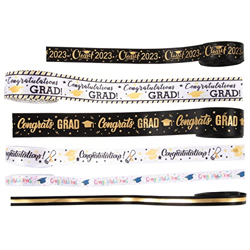ARTIBETTER 3 Sätze Schleife Bänder Für Handwerk Fleckband Blau Wickelband Bögen Weihnachtsdeko Christmas Decorations Diy Bastelt Goldenes Band Geschenkverpackungsband Polyester 6 Rollen * 3 von Artibetter