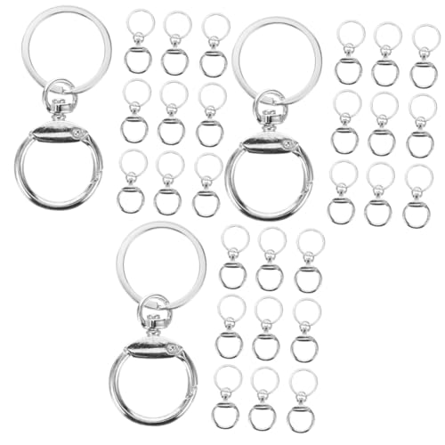 ARTIBETTER 3 Sätze Schlüsselanhänger Zubehör Schlüsselring Clips Für Diy Bastelprojekte Langlebige Schlüsselanhänger Für Schlüssel Taschen Und Dekorationen 10 Stück * 3 von Artibetter