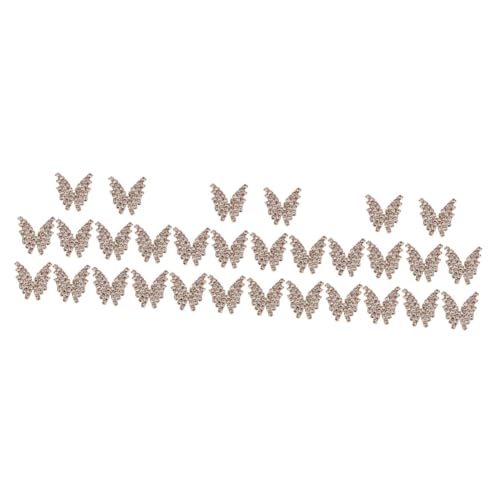 ARTIBETTER 3 Sätze Schmetterling Strass Zubehör Festival Geformt Strasssteine Reiz Nähen Schmetterlings-charme Bobby Flügel Party Dekorationen Diy Liefert Legierung Strass 10 Stück * 3 von Artibetter