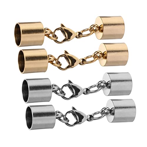ARTIBETTER 3 Sätze Schnalle Aus Lederband Schmuck Armbandverschlüsse Halsketten Schließe Armbänder Verbindungsschnalle Karabinerverschluss-beschläge Rostfreier Stahl 4 Stück * 3 von Artibetter