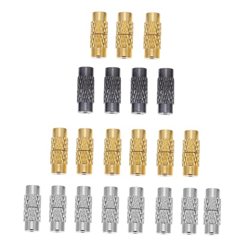 ARTIBETTER 3 Sätze Schraubverschluss Für Schmuck Messing Endkappen Für Armbänder Und Diy Projekte Stahlfarbe Für Ihre Schmuckherstellung 120 Stück * 3 von Artibetter